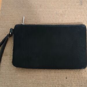 Express Black Clutch with Wrist Strap EUC